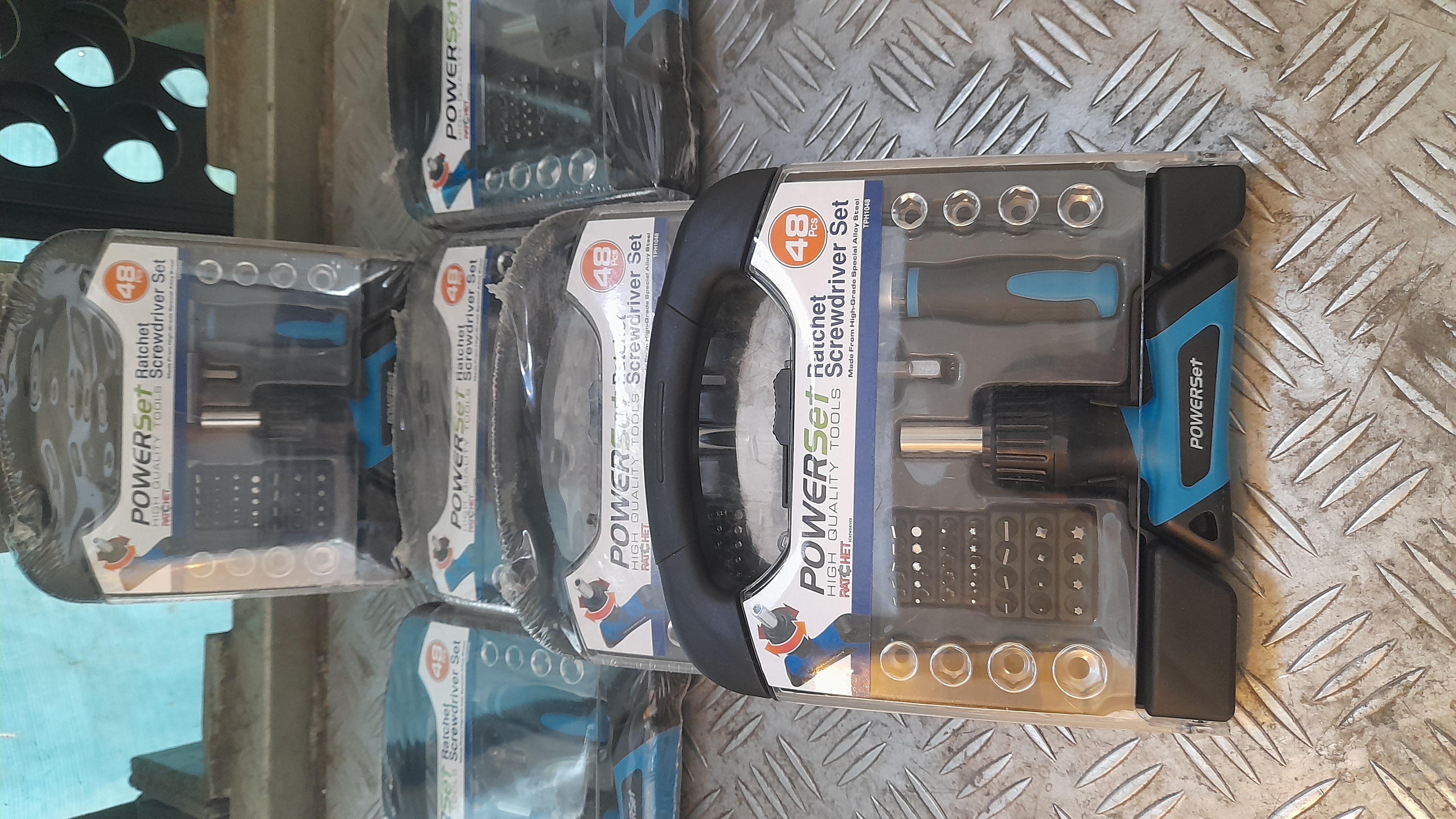 پیچگوشتی دستی جغجغه ای 48 پارچه پاورست Powerset